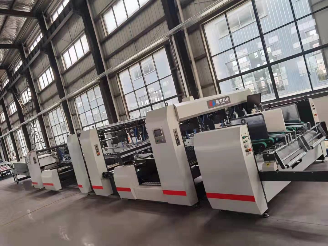 1mm-10mm Corrugated Box Folder Gluer Machine 250m/Min High Speed