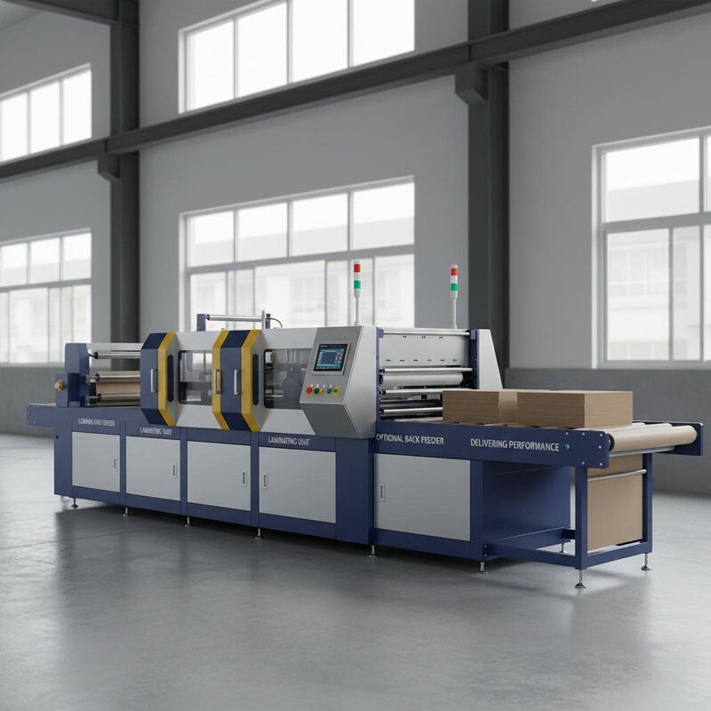 Leading-edge Feeder High Speed Flute Laminator Laminating Thickness Range 1-10 Mm Optional Back Feeder Delivering Performance