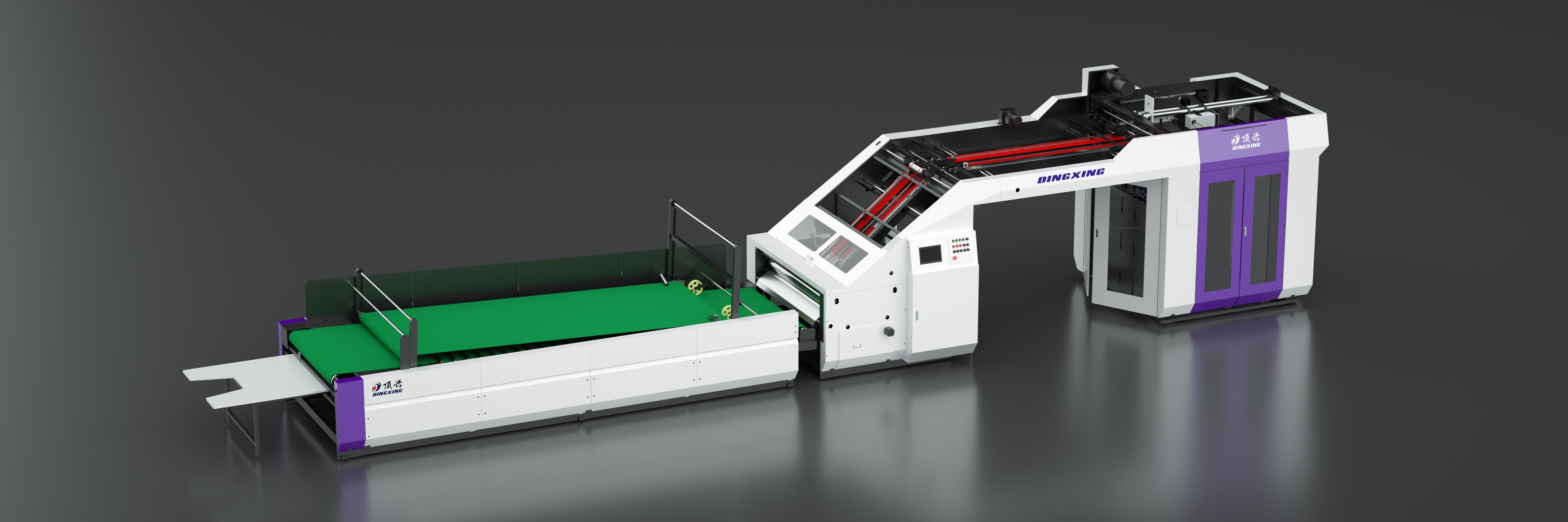 100 Sheets /Min Corrugated Paperboard Laminating Machine 19KW